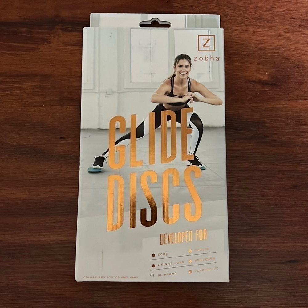 New in packaging light pink/black glide discs, fitness sliders